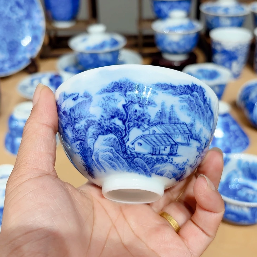 景德镇纯手绘单杯微瑕