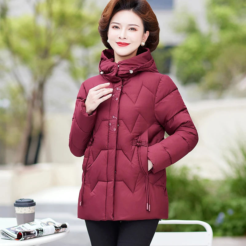 新中式国风刺绣流苏加厚保暖休闲防寒服秋冬女装