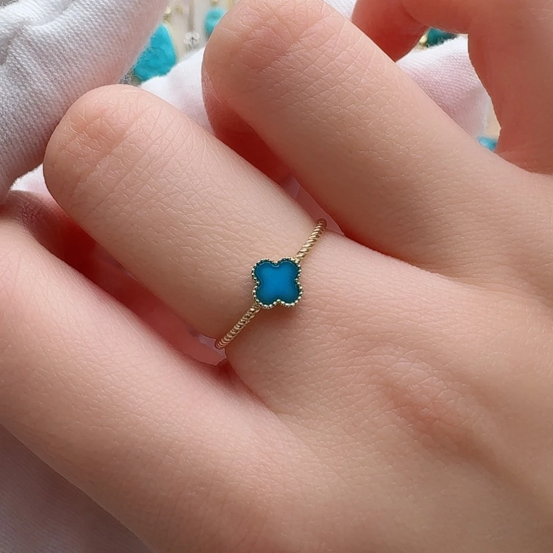 绿松石配饰18K金镶嵌