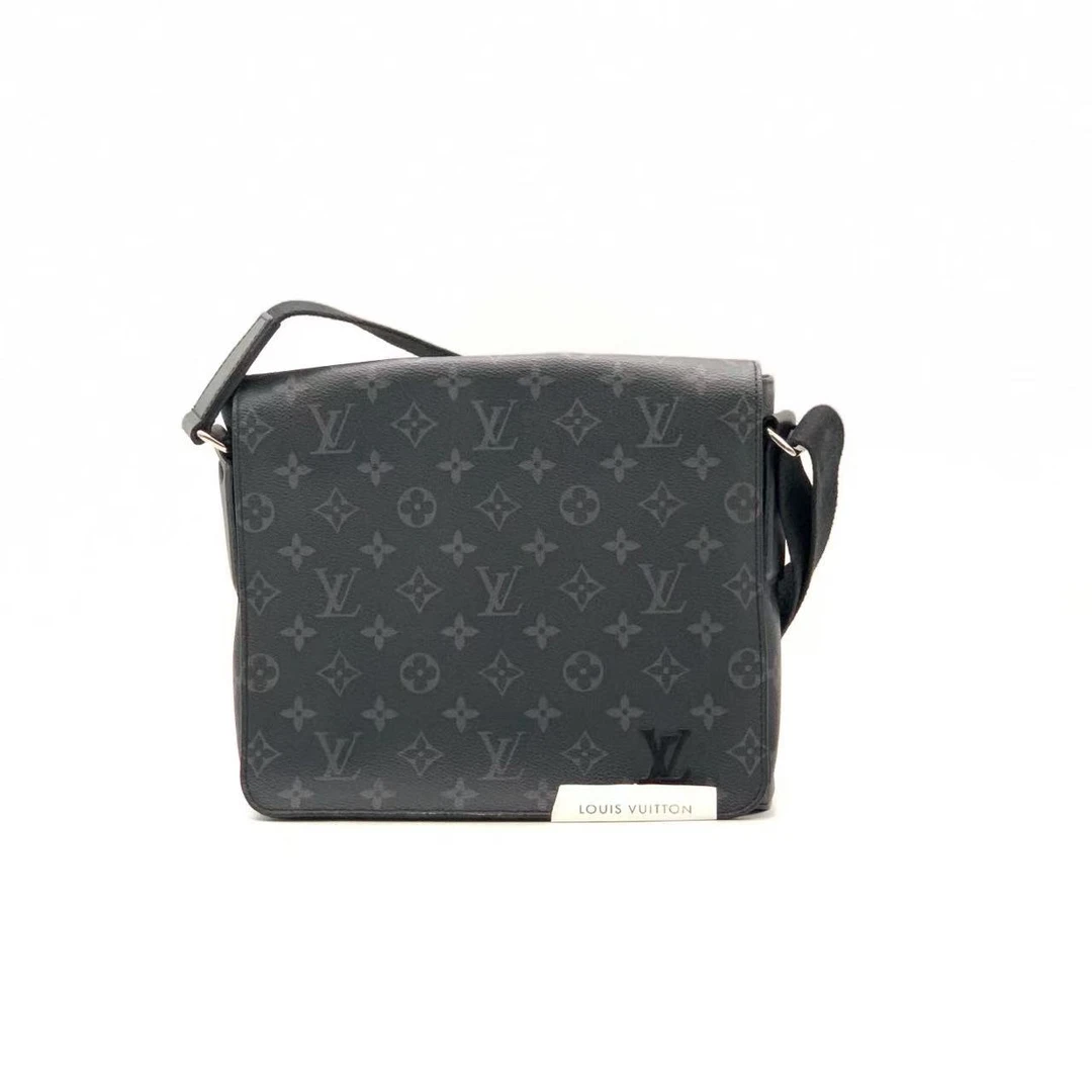95新 LouisVuitton/路易威登 黑武士小号翻盖邮差包