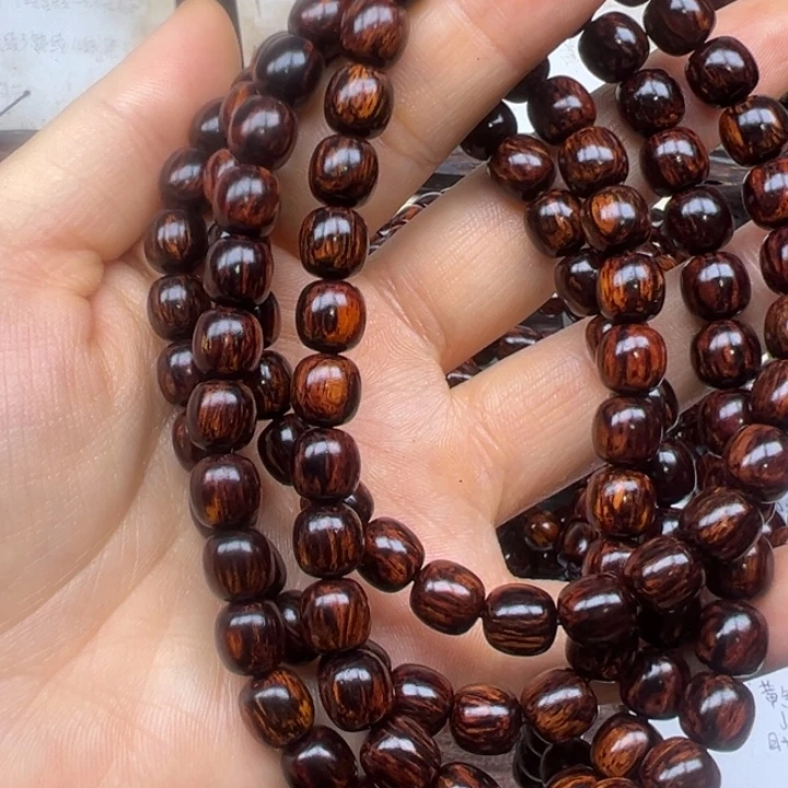花梨木类手串/手链海南红降08-108老型黑金天花板超一档2