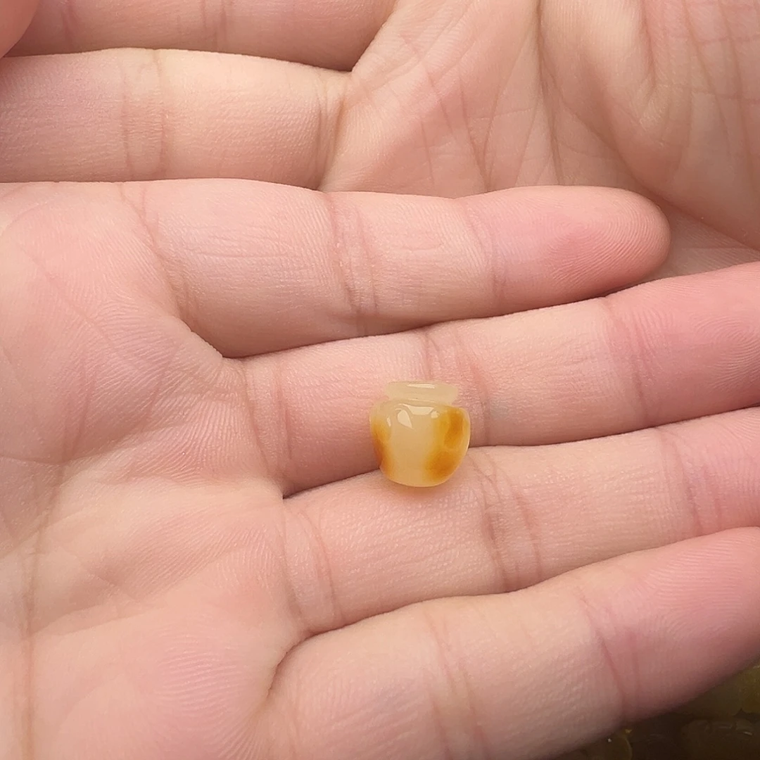 蜜蜡未镶嵌颈饰蜜罐提溜（打孔不退换）