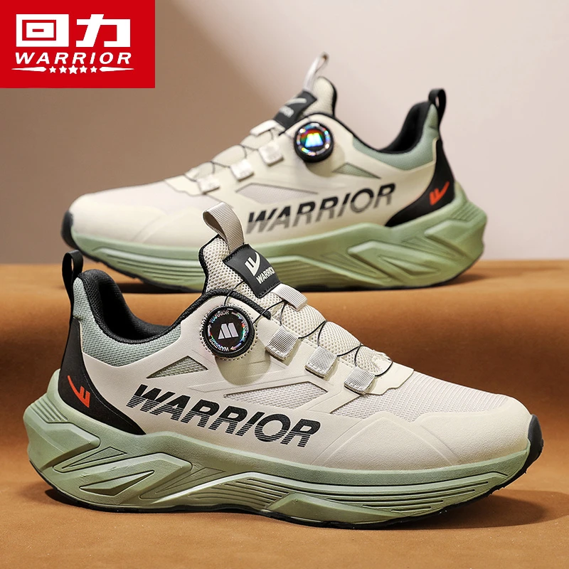 回力正品男鞋2025秋冬新款旋钮免系带加绒保暖棉鞋休闲运动跑步鞋