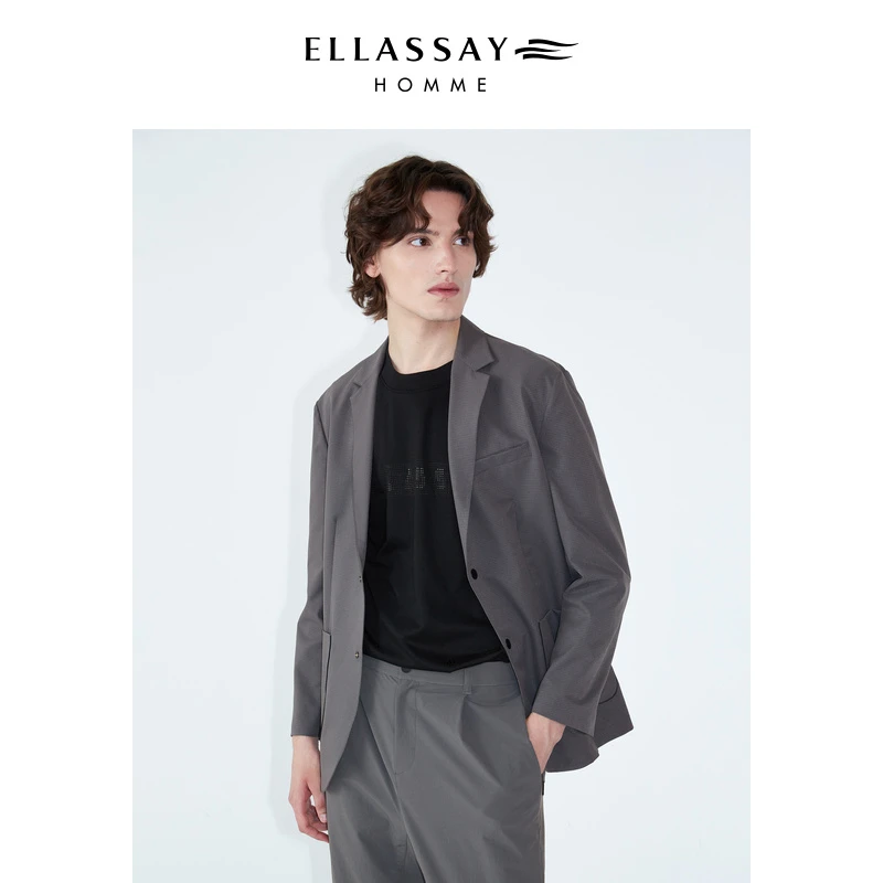 ELLASSAY歌力思男装时尚简约环保面料可机西装EME333T03900