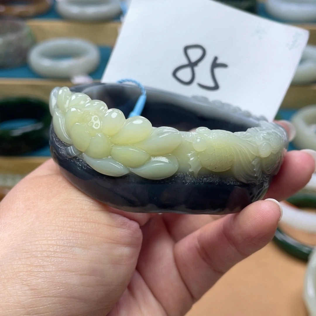 未镶嵌手镯和田玉圈口59