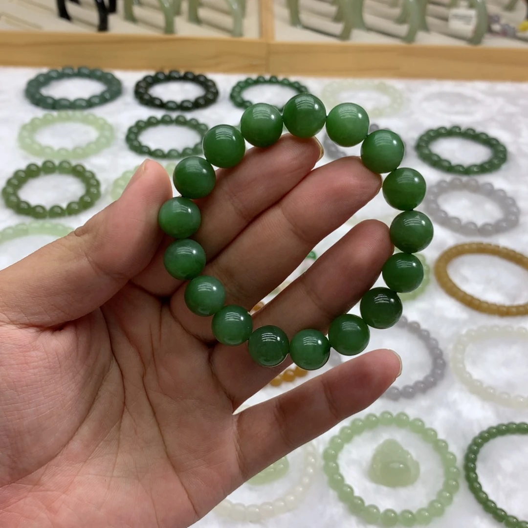 未镶嵌手串和田玉（碧玉12）