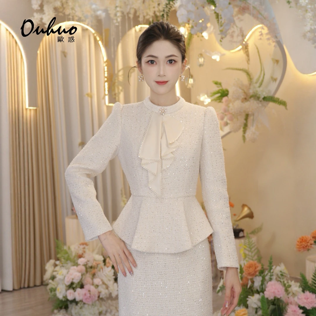 现货【米米定制】2025年秋冬新款法式设计师小香上衣外套OHNAI10109