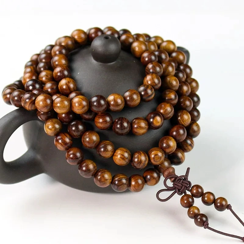 黄花梨0.8圆珠108颗手串H007