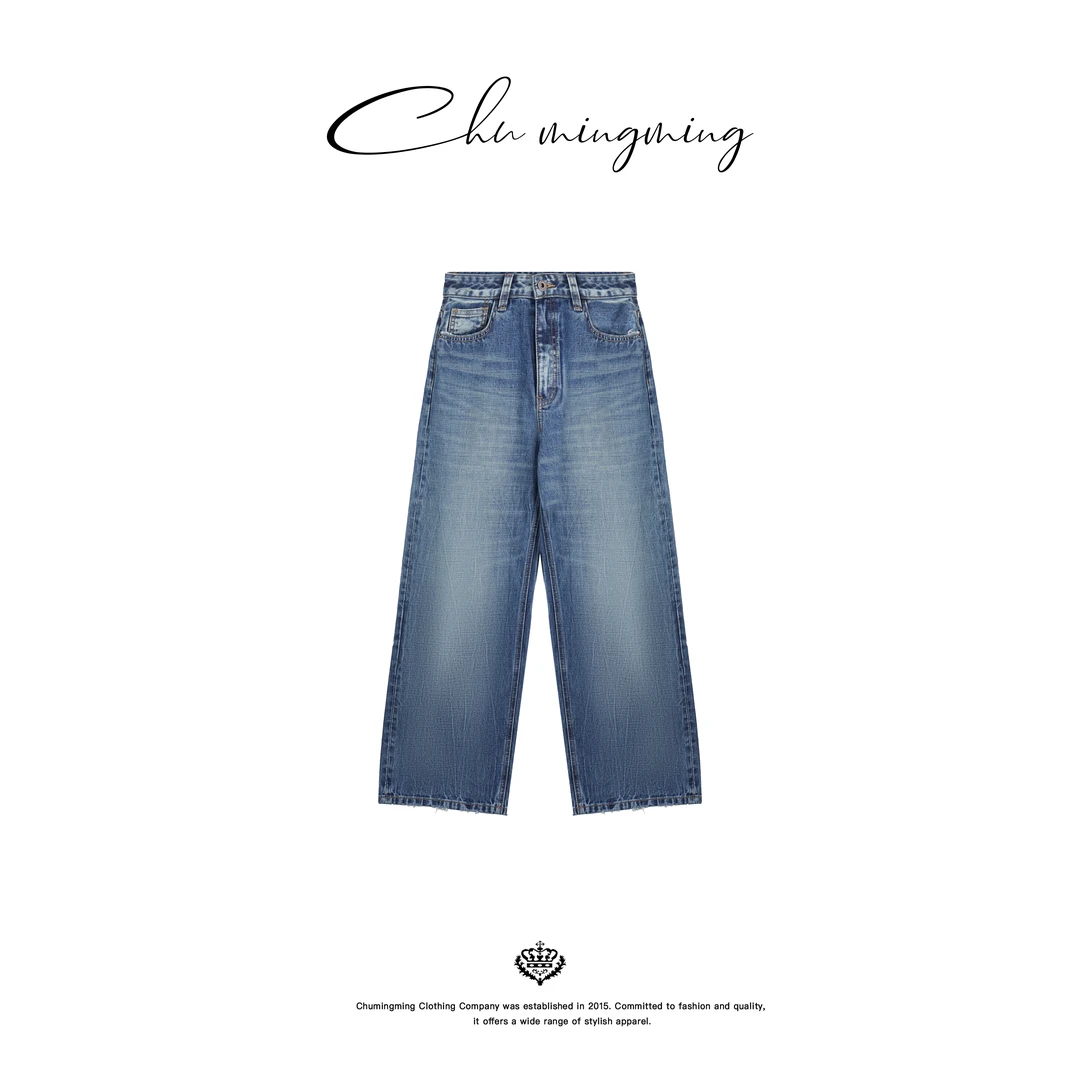 【CHUMINGMING】《静纹》水洗阔腿裤JW2502