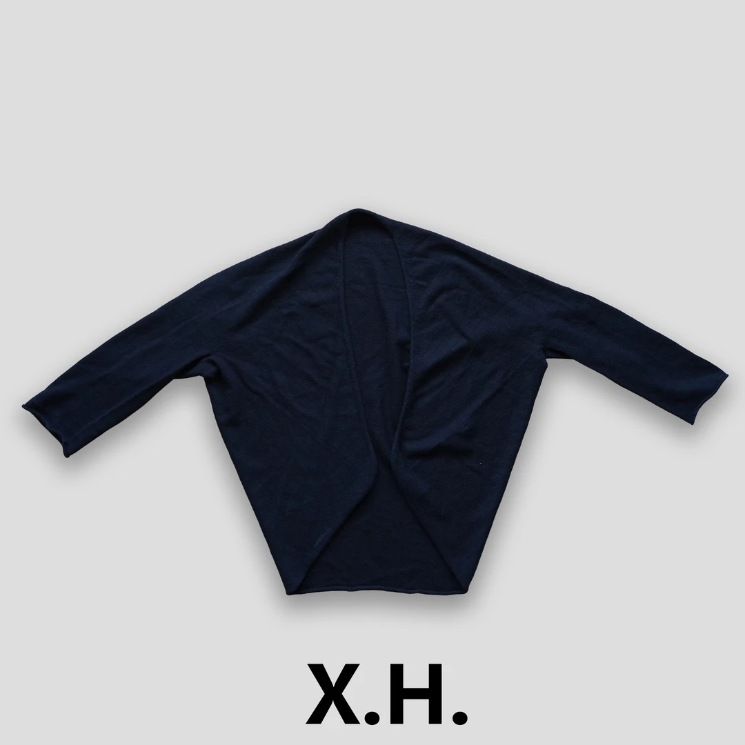 【刘小黑】慵懒毛衣休闲无领开衫