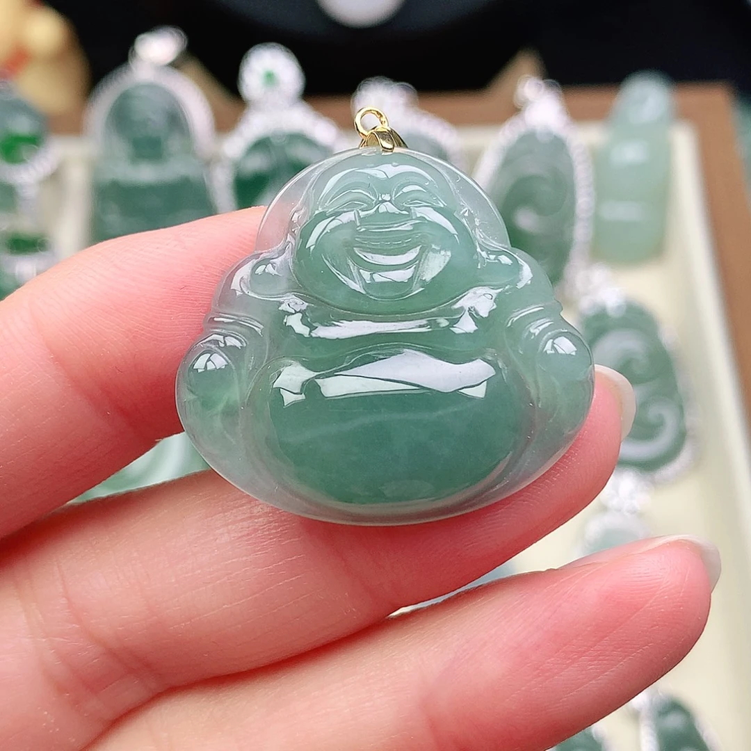 翡翠未镶嵌颈饰吊坠