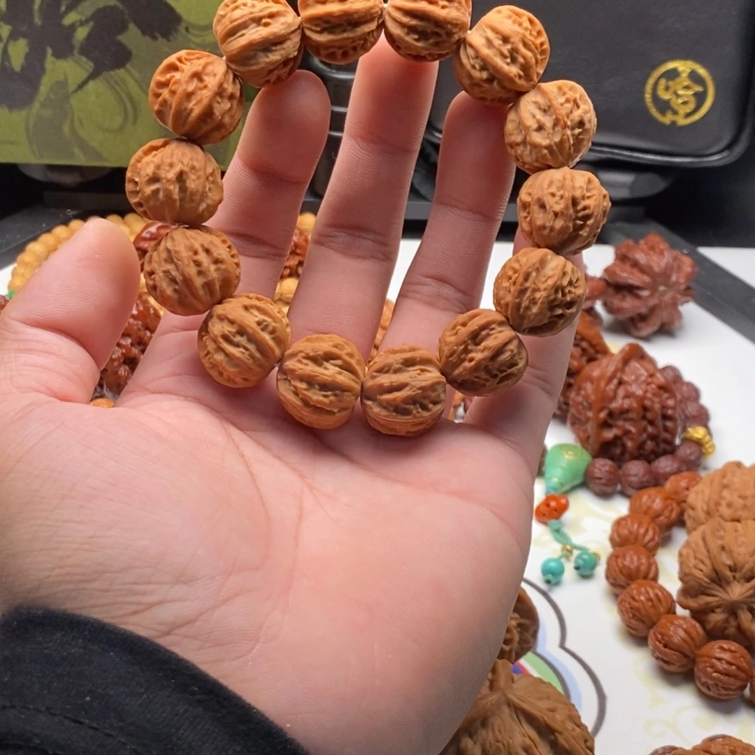 把件文玩核桃21高18老款京八棱