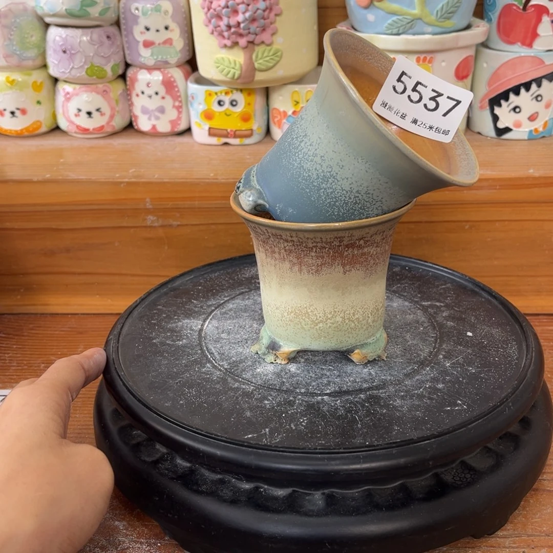 5537 内7.5景德镇手工制作瑕