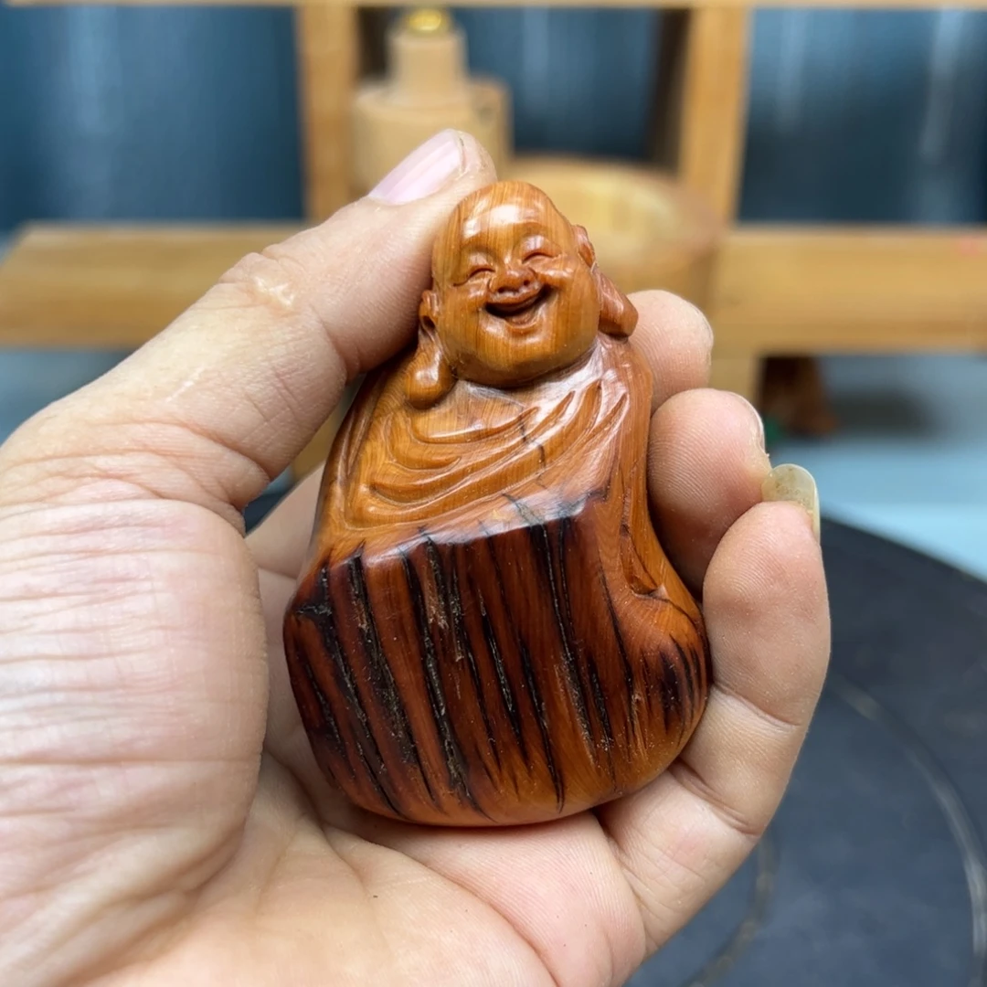 缘***福木崖柏木摆件手把件