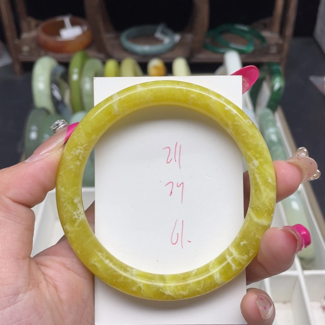 未镶嵌蛇纹石玉手镯