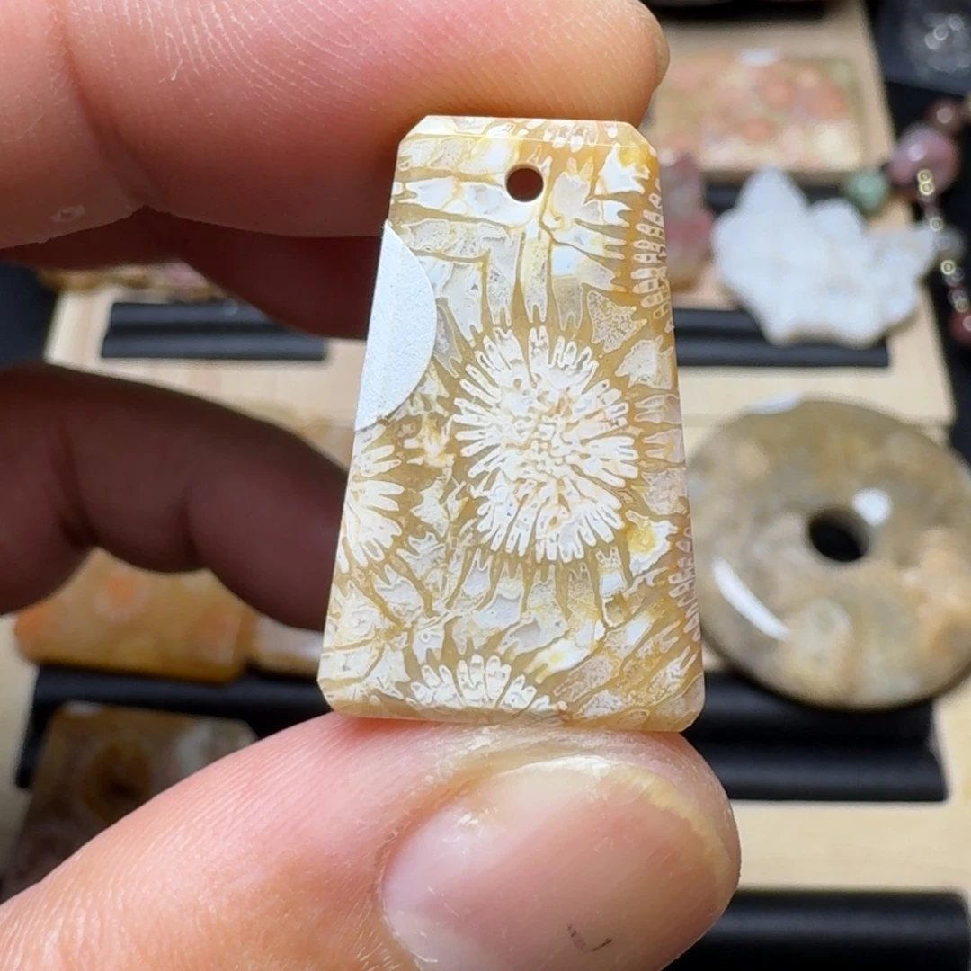未镶嵌纯天然色有机玉石保真色硅化玉