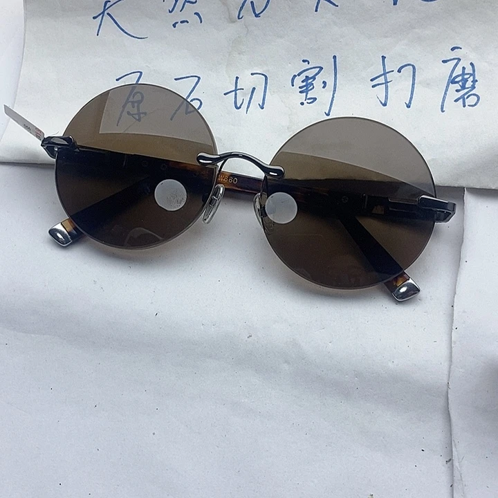 随***风眼镜未镶嵌水晶无框眼镜