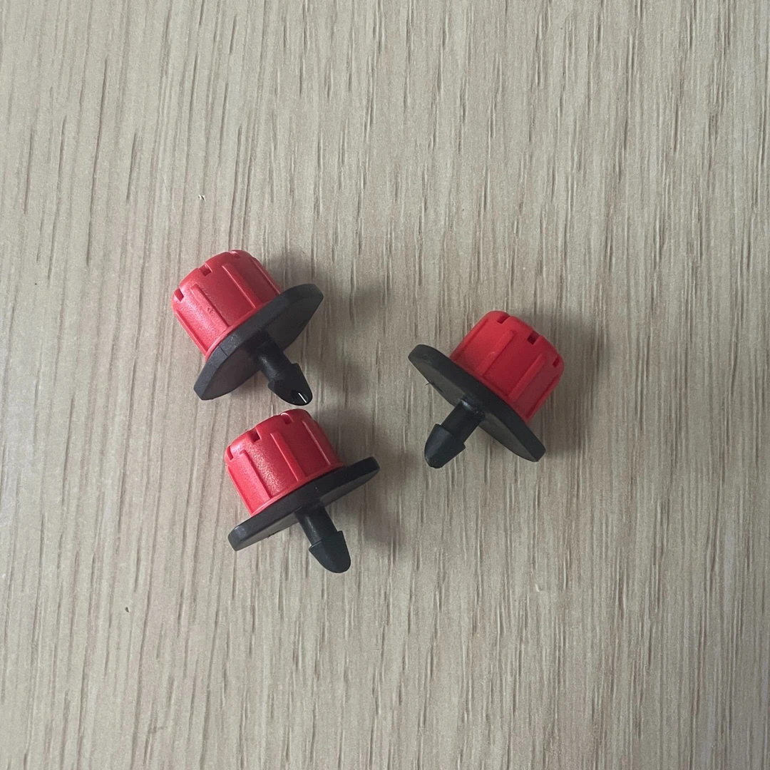 滴头8孔小红帽可调喷头农用灌溉8孔果树滴灌微喷头可直接插pe管