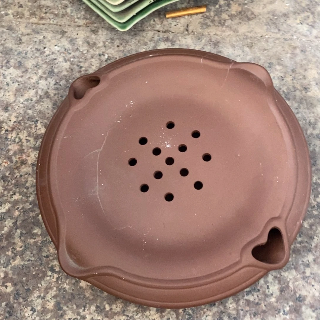 茶壶紫砂老紫泥茶海20cm
