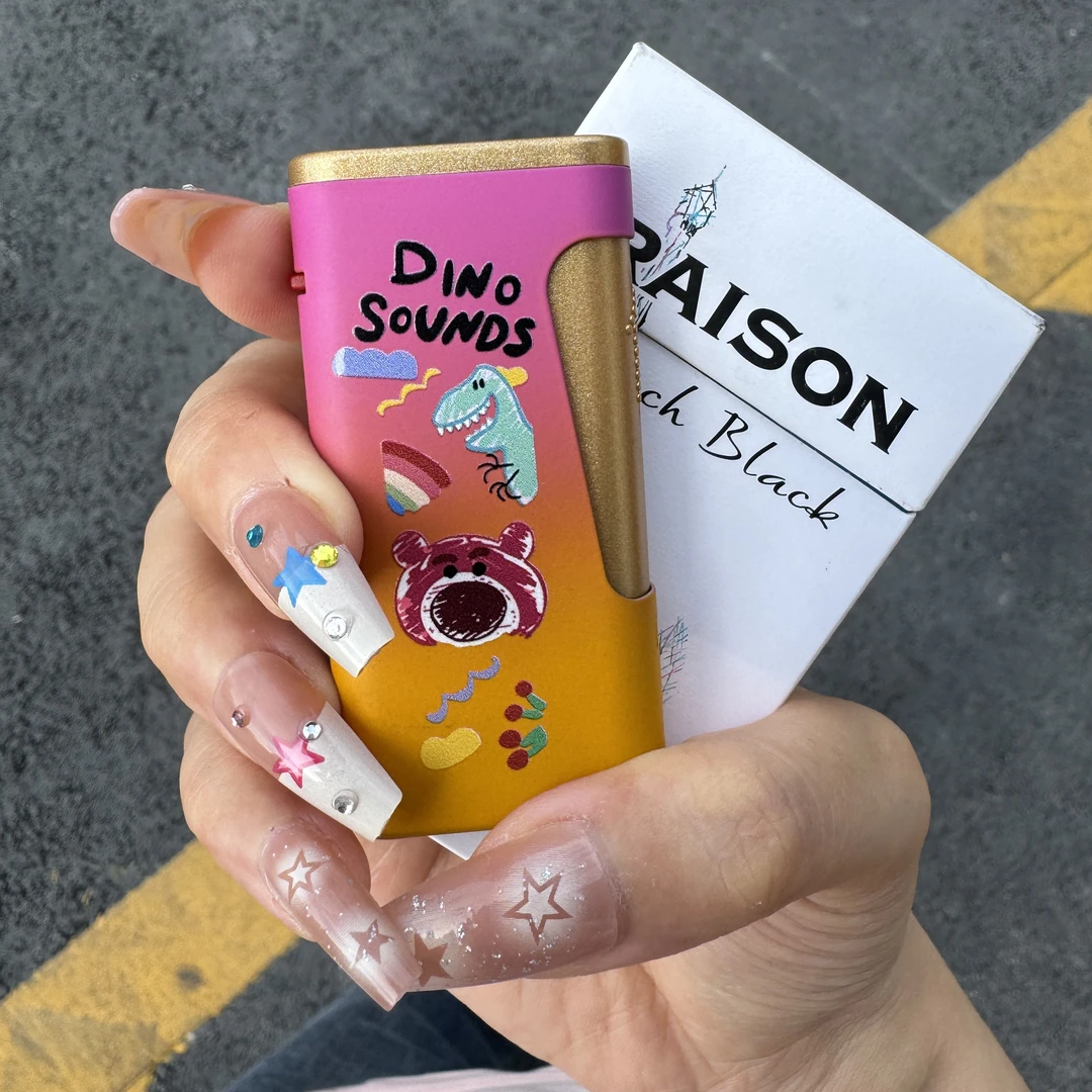 ZHIO可爱卡通个性直冲创意侧压充气防风打火机送男友礼物网红kt