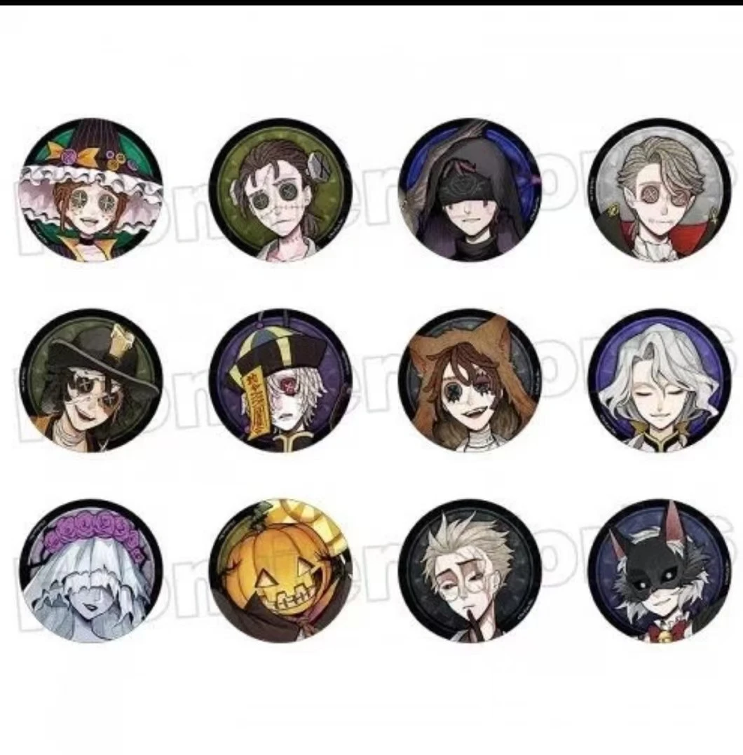 日谷正版第五人格万圣节前夜祭正比q版吧唧 守夜人囚徒入殓