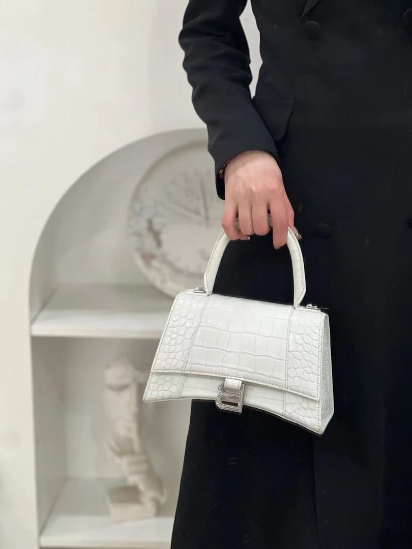 99新 Balenciaga/巴黎世家 巴黎世家 沙漏s白银鳄压/公价无/甄选