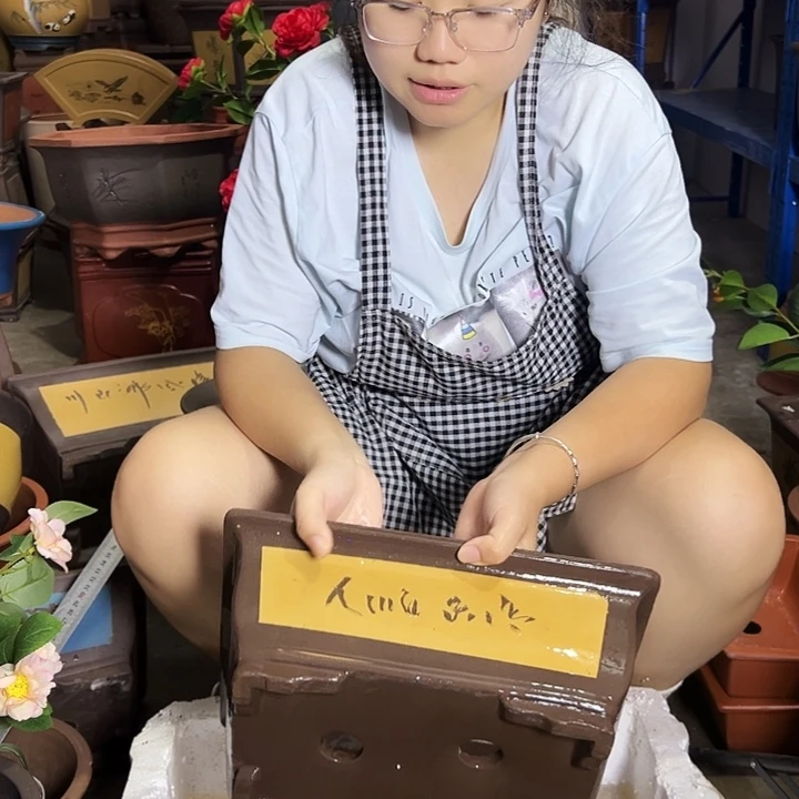 宜兴紫砂花盆32黄马槽