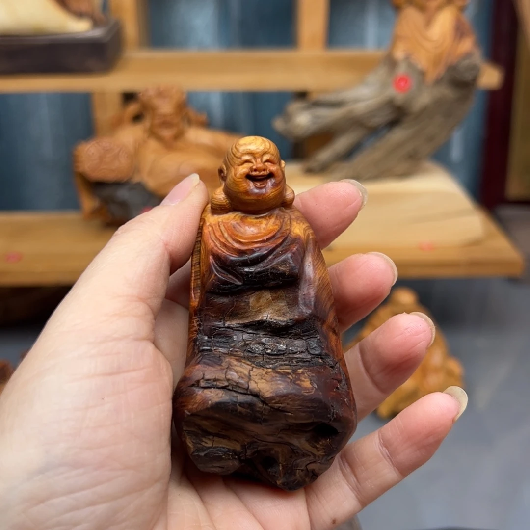 只***跑柏木崖柏木摆件手把件