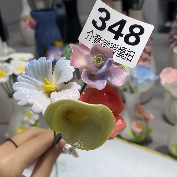 陶瓷纯手工捏花设计