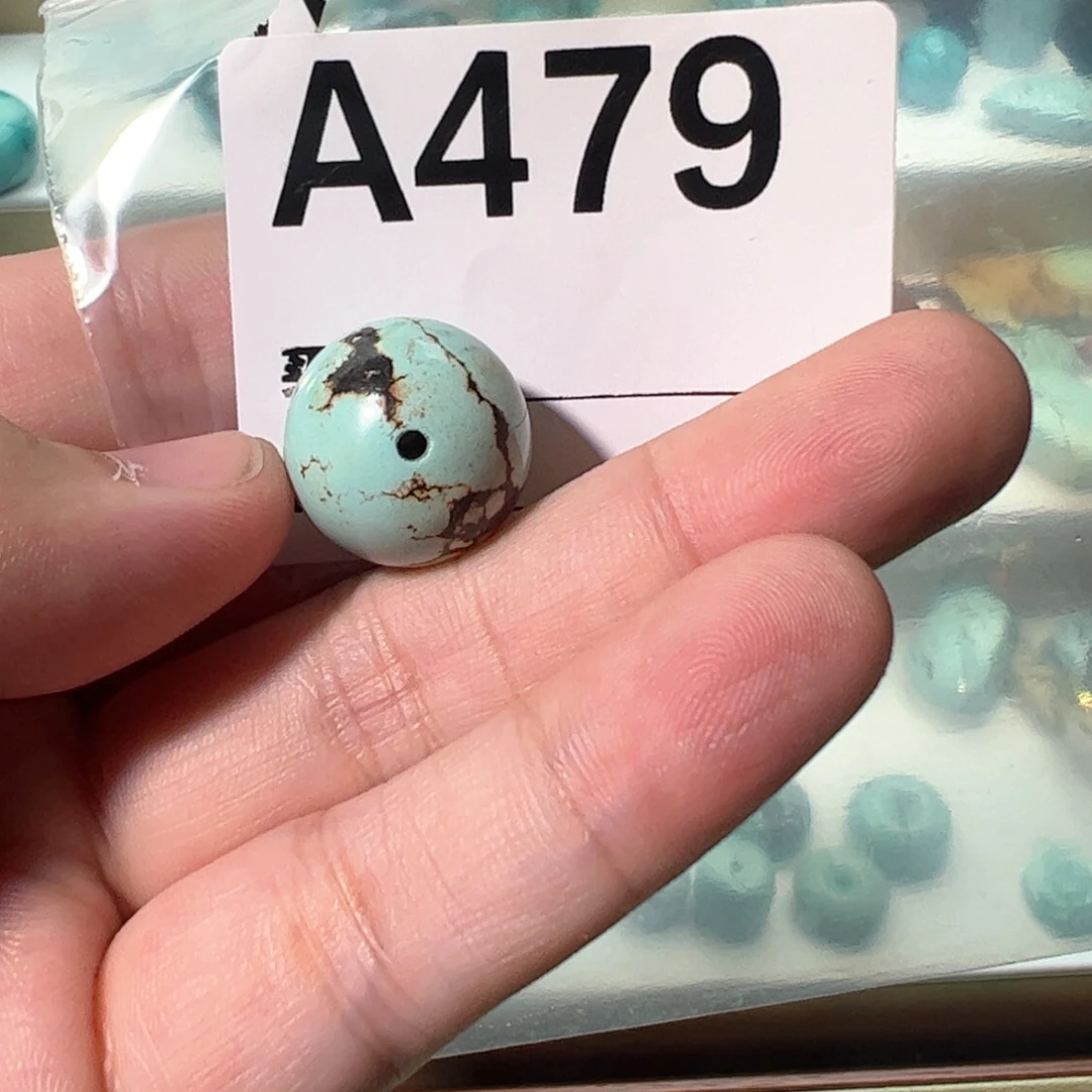 绿松石18圆珠未镶嵌