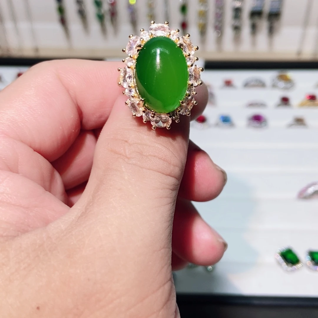 银S925镶嵌耳饰托帕石