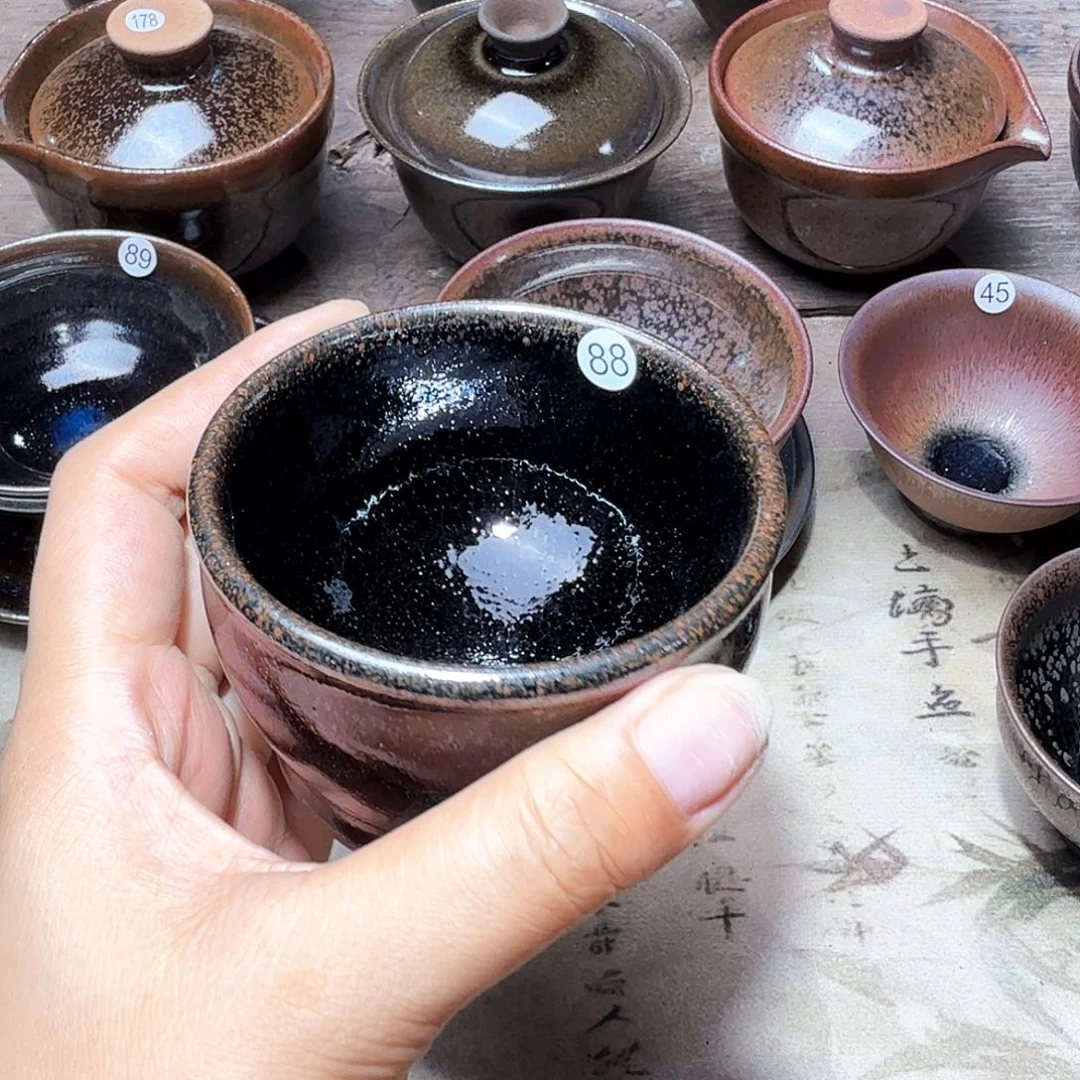 茶盏义兴龙窑建盏88微瑕