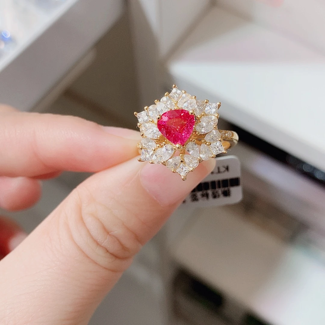 银S925镶嵌戒指尖晶石