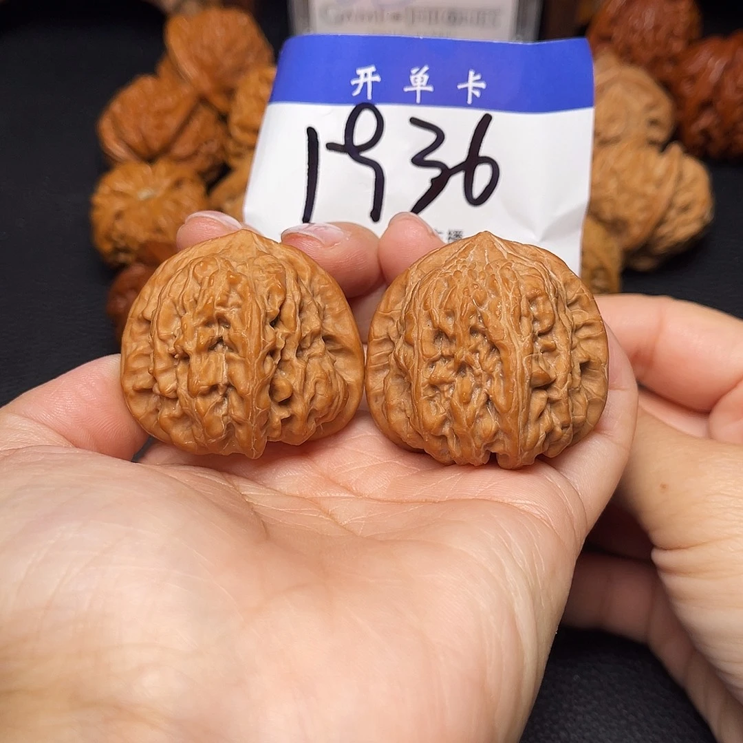 文玩核桃把件平谷凹底40尺。 无刀