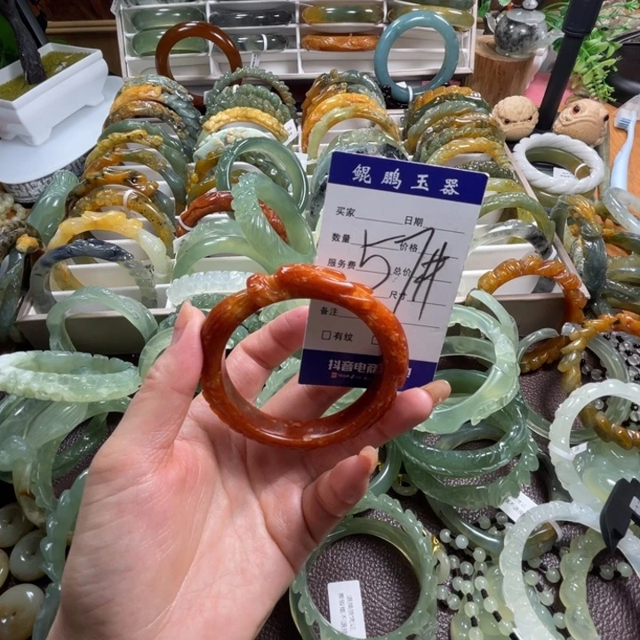 未镶嵌蛇纹石玉手镯