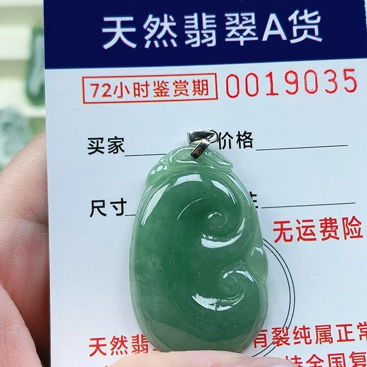 翡翠未镶嵌颈饰吊