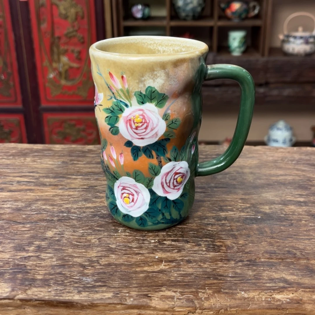 柴烧手工手绘陶瓷