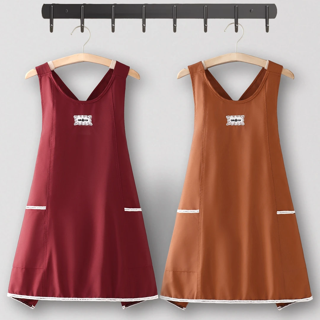 围裙烘焙厨房家用防水防油漂亮工作服女餐饮上班专用定制logo印字