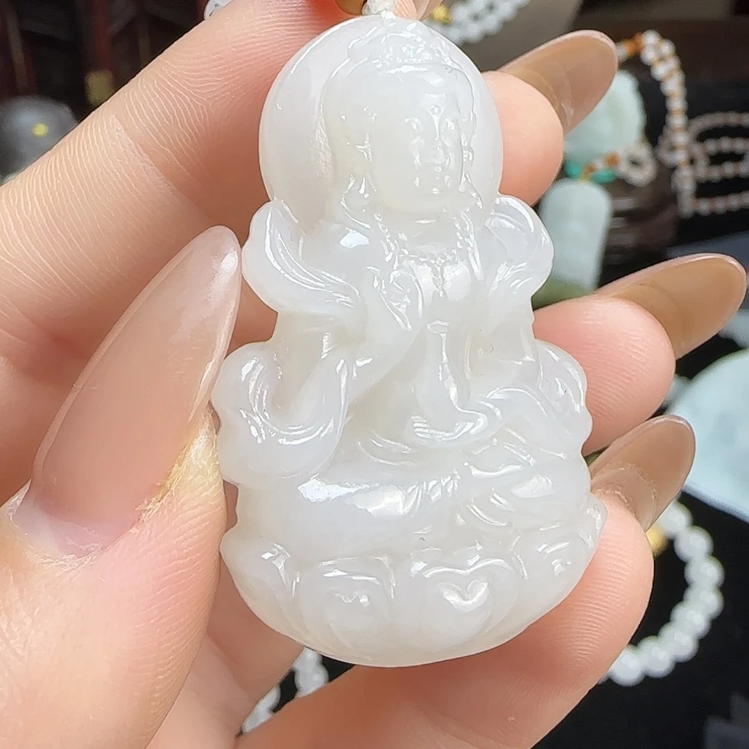 和田玉未镶嵌颈饰定制发货