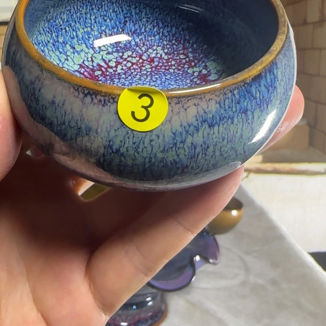 钧窑手拉坯禅定杯