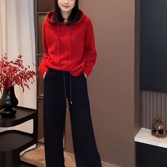连帽休闲套头针织衫JYFMQJ38 121806