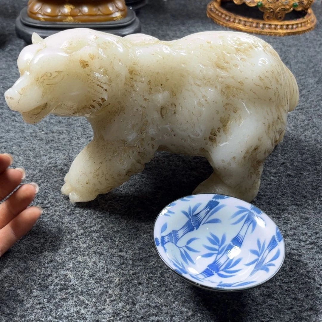 A***儿瓷片精美手工瓷瓶
