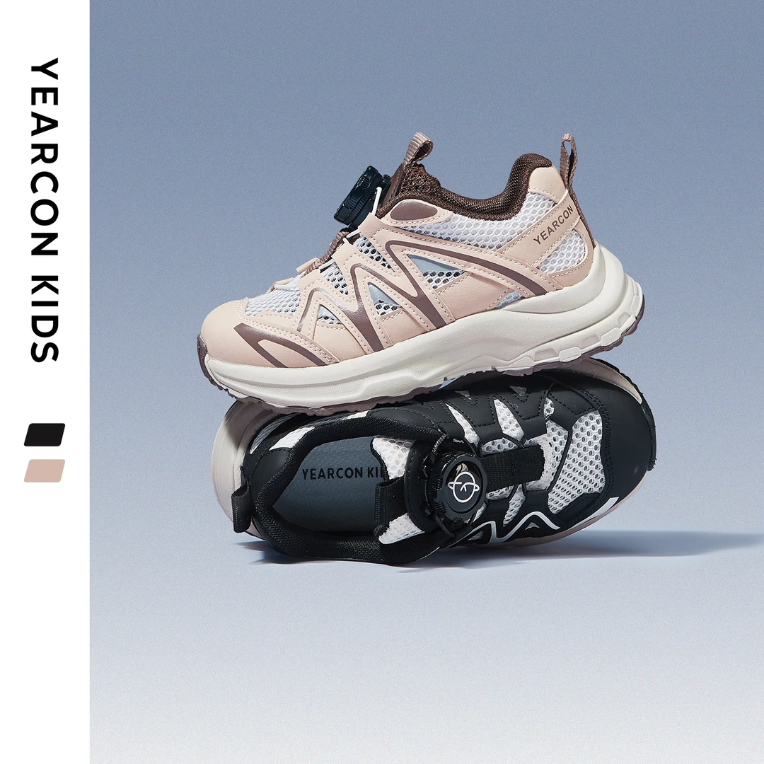 意尔康童鞋2025年男童夏季凉鞋儿童单网透气户外女童运动鞋