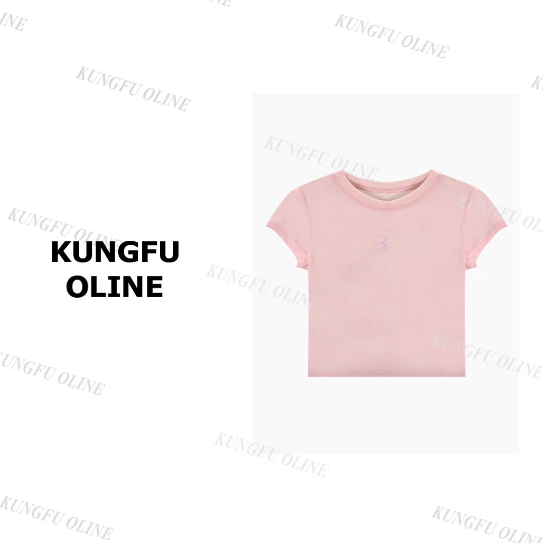 【白黑色现现】【滴胶战马】T0984天丝亚麻流行款圆领短袖T恤上衣