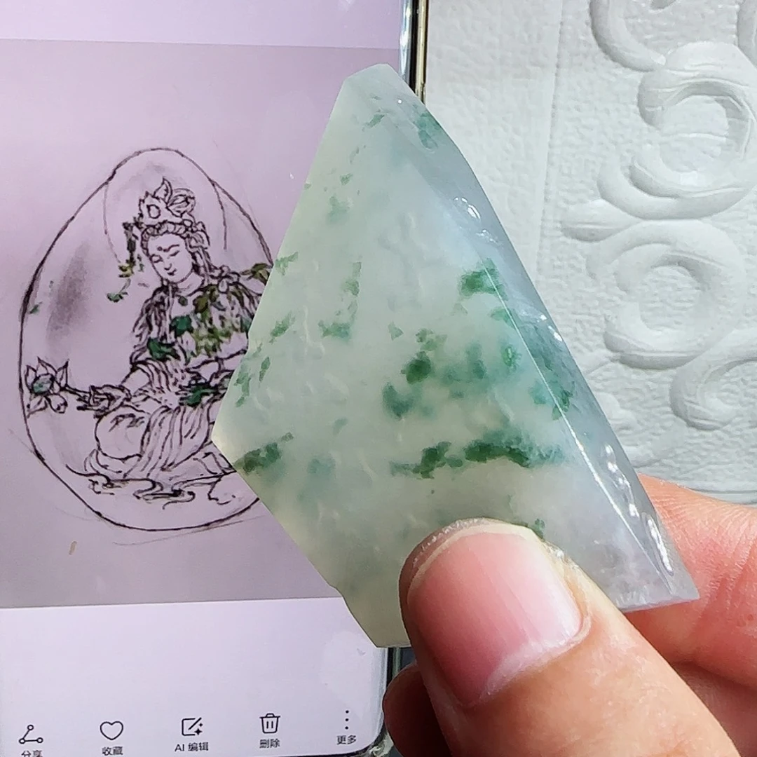 未镶嵌定制翡翠缅甸天然A货翡翠含老师工艺