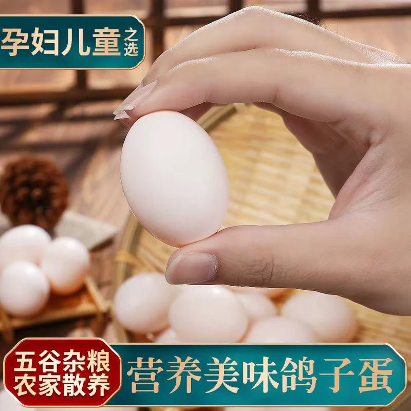［顺丰包邮］沂蒙山杂粮喂养天然新鲜鸽子蛋30枚(单枚16～18克)