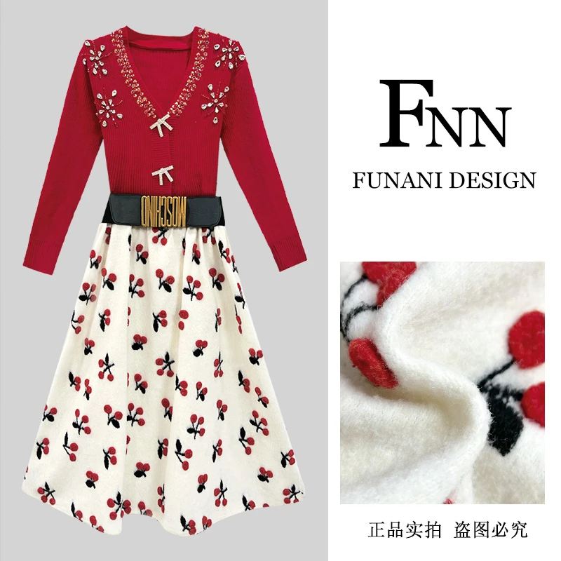 芙娜妮新款休闲洋气衣服女一整套穿搭气质显瘦女装套装2431823A