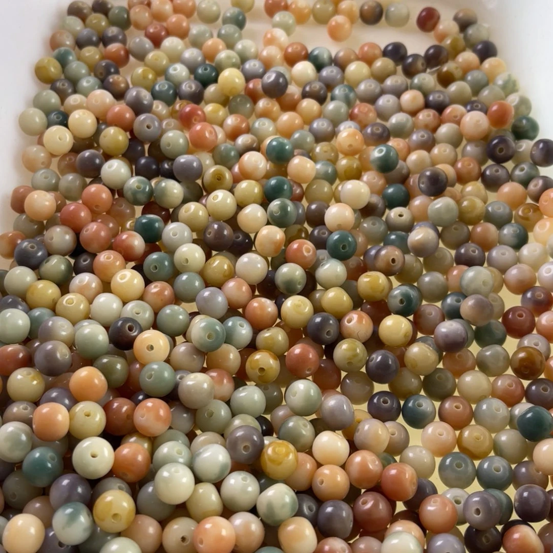 白玉菩提吊坠精品10/8炫彩苹果114颗