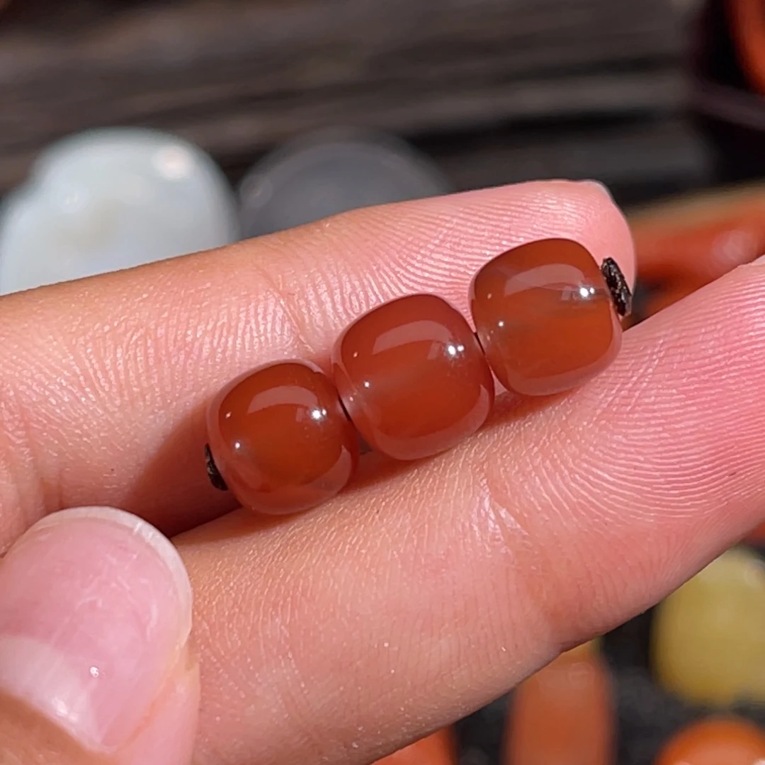 未镶嵌顶珠8.5mm腰珠8mm不退换南红玛瑙