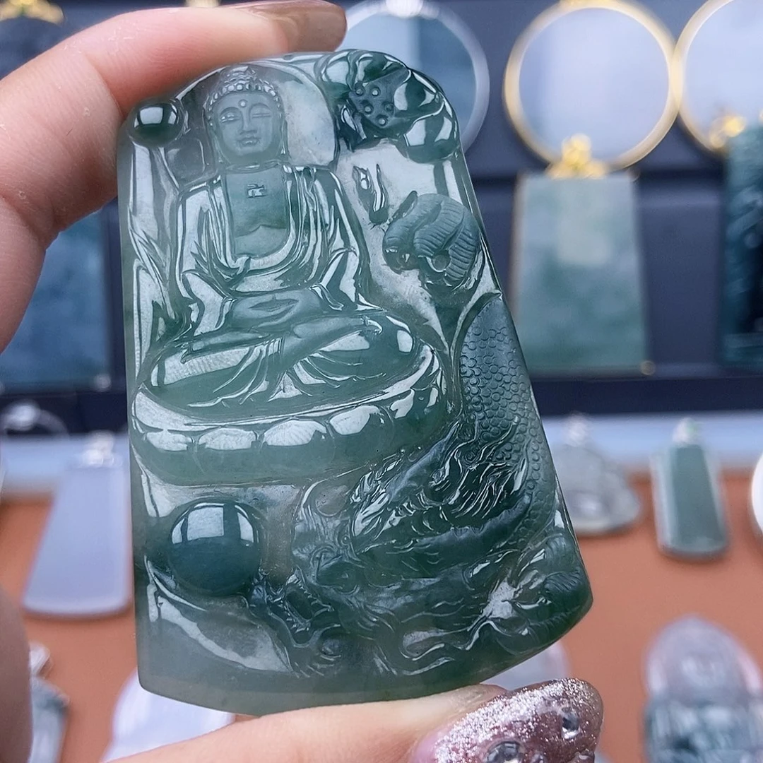 翡翠未镶嵌吊坠(不含链)